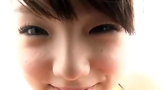 Ai Shinozaki shows huge boobs at ocean
