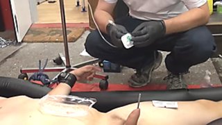 Instructional video scrotum saline infusion, the long ENGLISH TEXT version
