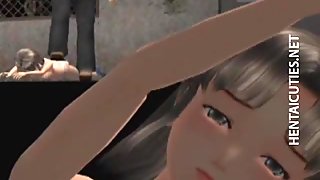 Sweet 3D anime babe gets nailed