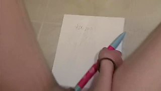 Girls try and draw with their vaginas - DreamGirls