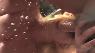 Adrianna Nicole in body fishnet gives deepthroat slobbery  blowjob