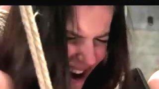 Hogtied Girl Hanging Hook To Ass Whipped Pussy Licked Fucked Cum To Pussy In The Dungeon