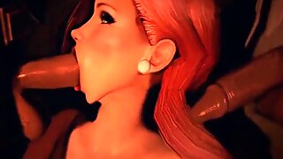 Hot Games SexyNari Kwartet met Grote Borsten 3D Babes