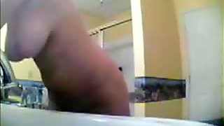 spying my Busty Auntie in the bathroom