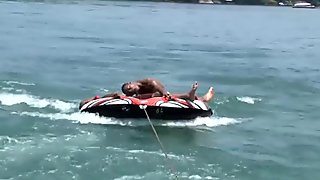 Deep Throat blowjob on lifeboat and on dock fuck