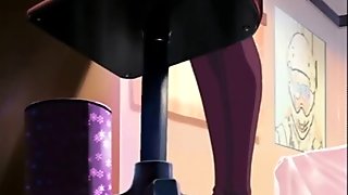 Hentai schoolgirl sugando caralhos e foda